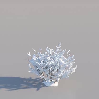 Snowy Generic Bush V7