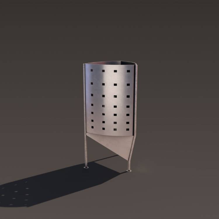 Bin metal RailClone library for 3ds Max