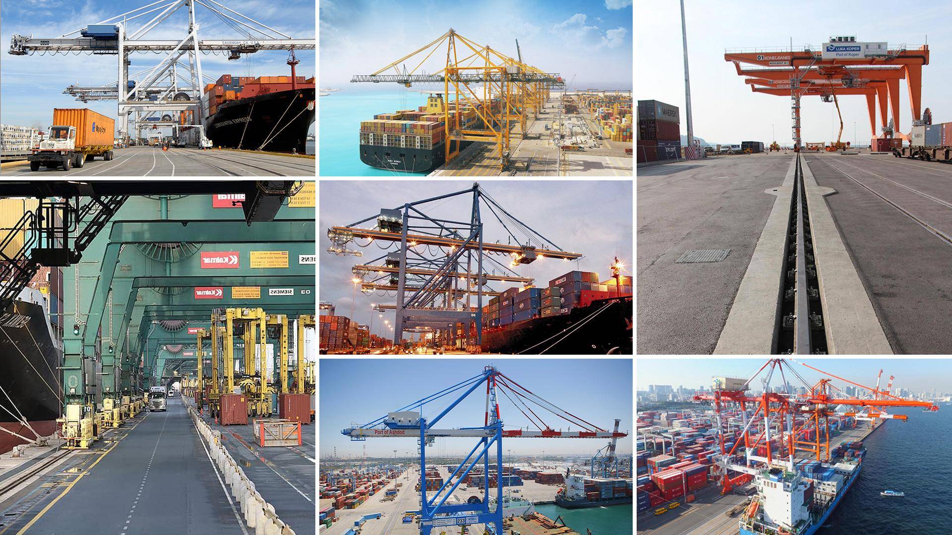 Just some of the reference images that were used to create Container Harbour Just some of the reference images that were used to create Container Harbour
