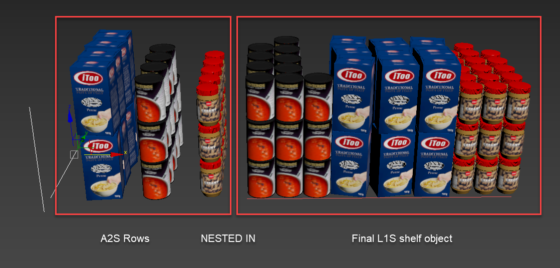Tutorial Stacking shelves with RailClone