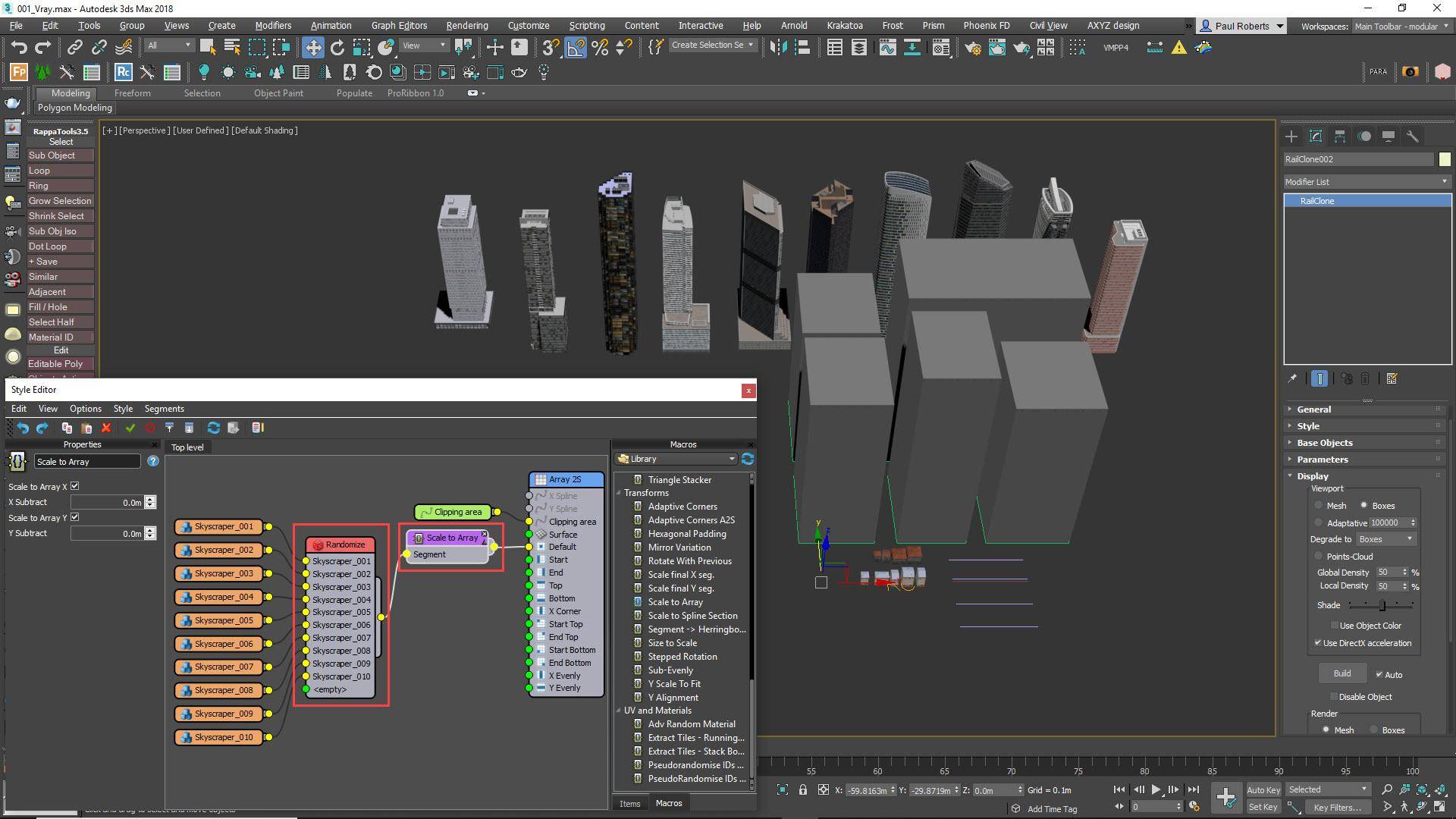 Tutorial - Creating Cityscapes with RailClone in 3ds Max